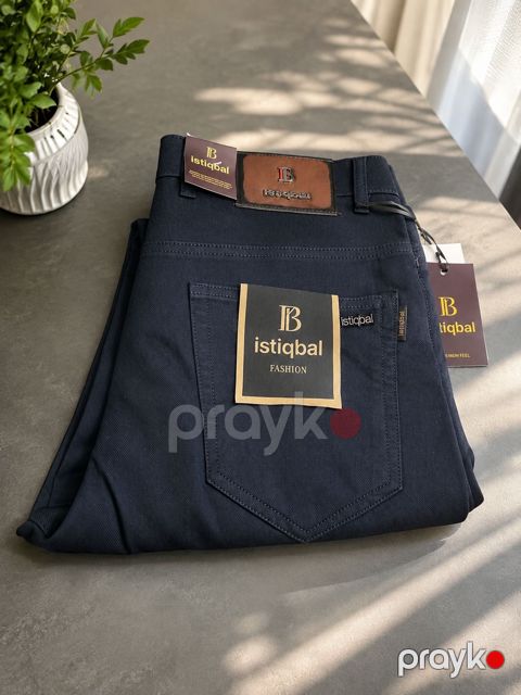Düz cins, Tünd göy, Pambıq, ölçü 38 — Bakı