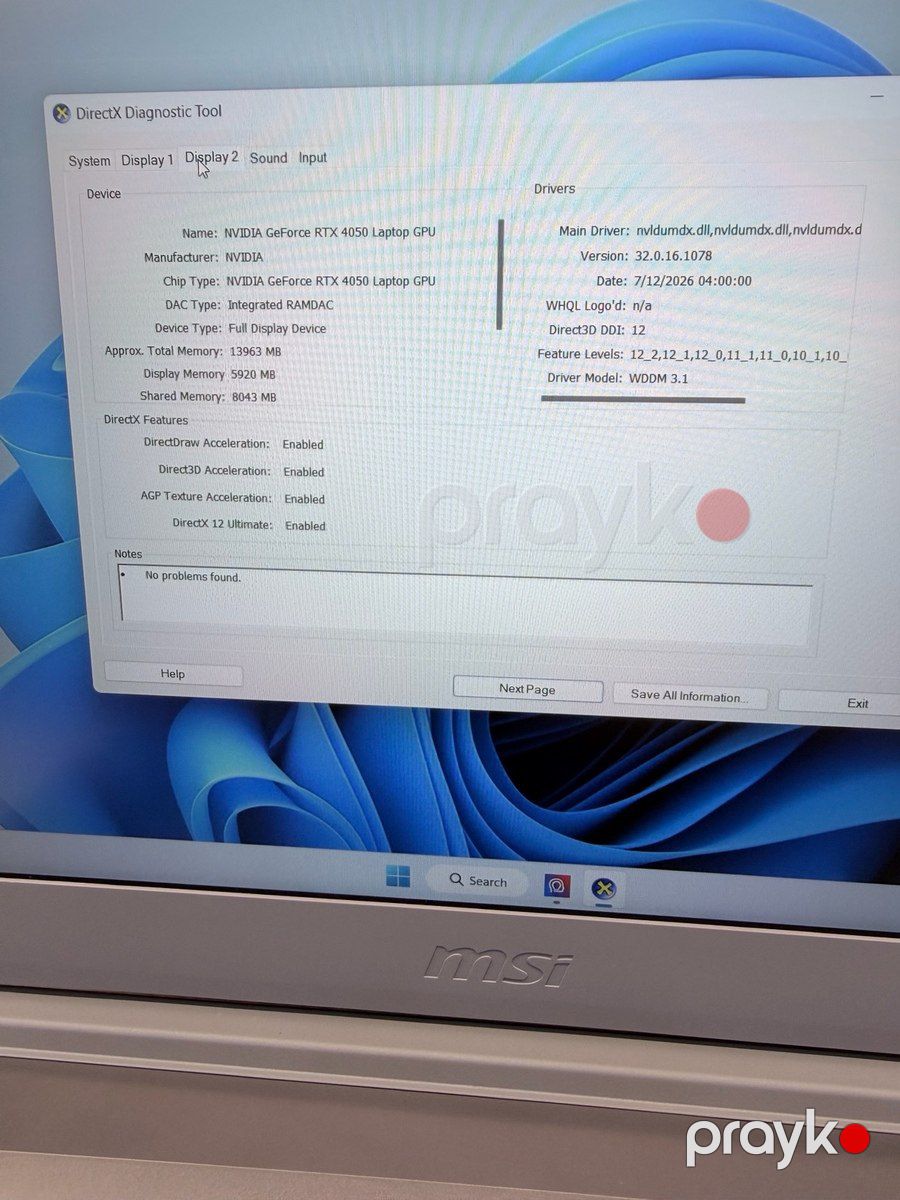 MSI Thin 15 i7-12H| 16|512 4050 — Noutbuklar, Bakı (6)