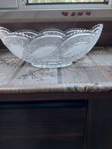 Şüşə/qab – kəsik haşiyəli dekorativ meyvə və salat qabı kristal — Saida — Dining tableware
