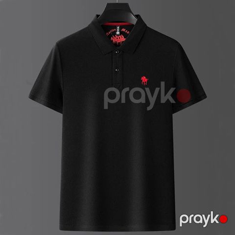 Kişilər üçün polo 57-1060, qara, pambıq, ölçü XXL — Bakı