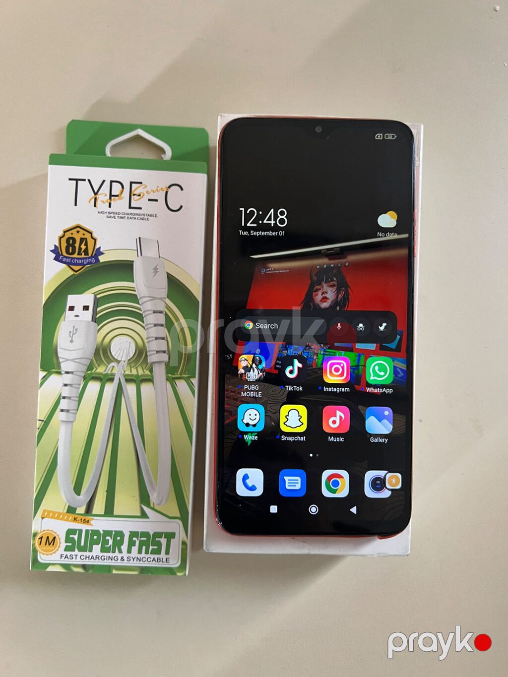 Redmi 9T, 128 GB, rəng - Qırmızı, Face ID — Xiaomi, Bakı (2)