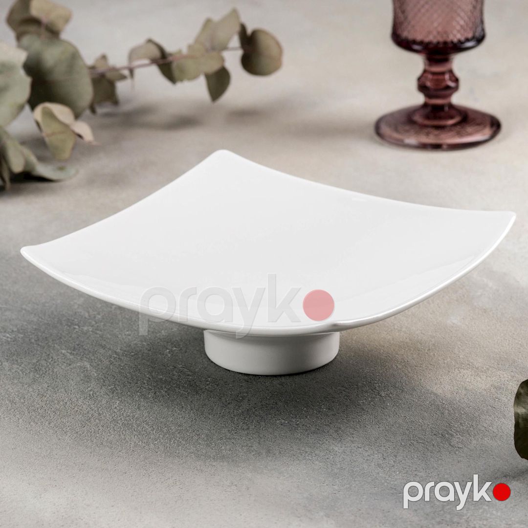Boşqab Wilmax 991376/A, 26 sm, farfor, ağ — Mallar, Bakı (2)