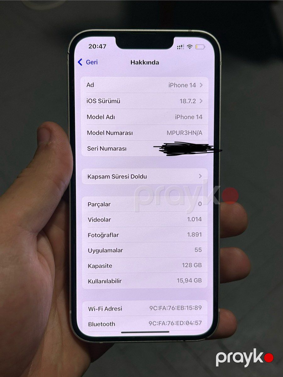 Apple iPhone 14 Starlight 128GB/6GB — Smartfonlar, Bakı (6)