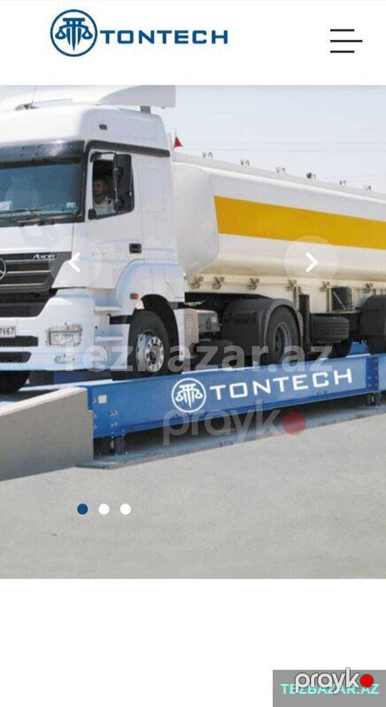 Tərəzi Avtomobil yük Tərəzisi Tir tərəzisi — Bakı