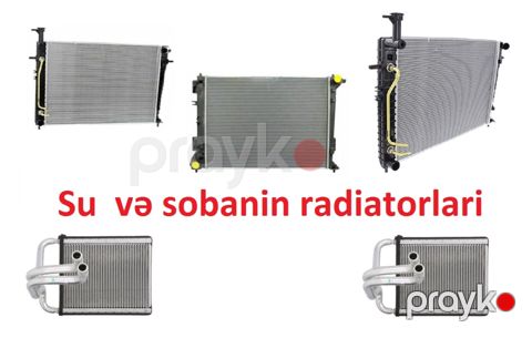 "Hyundai Tucson 2000-2024" su və sobanın radiatorları — Bakı