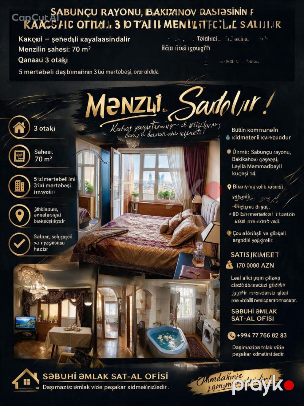kupcali 3 otaqli bina evi satilir Sabuncu rayonu Bakıxanov — Mənzil, Bakı (4)