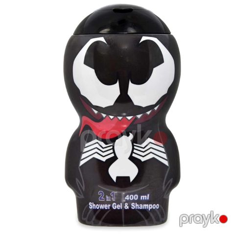 Saç və bədən üçün uşaq şampunu Air-Val International Marvel Venom 2D 400 ml — Bakı