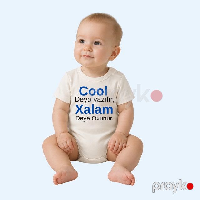 Bodi Cool Xalam, ağ, pambıq, ölçü 3-6 ay — Mallar, Bakı (2)