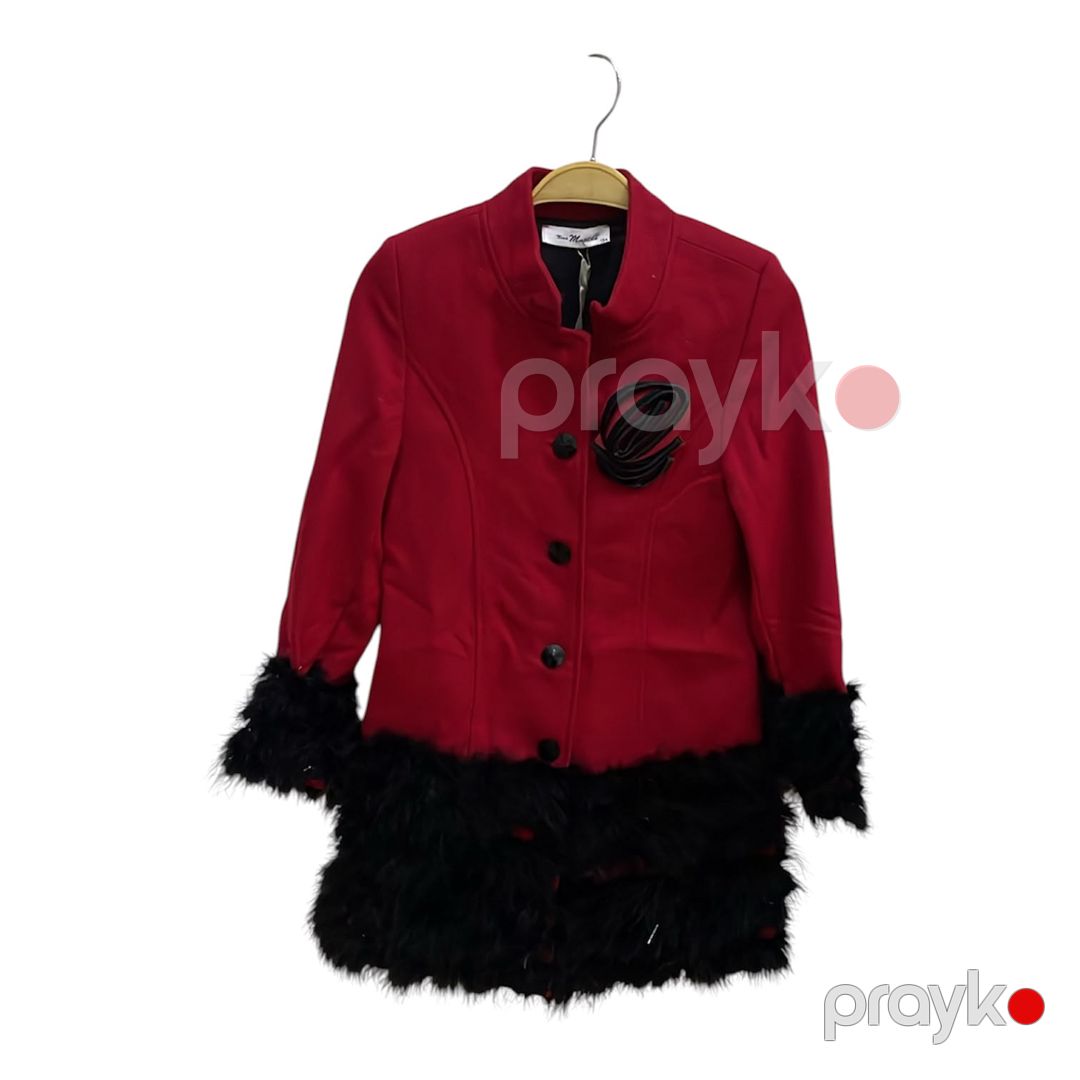 Fəsillərarası palto qızlar üçün 2796193, qırmızı, poliester, ölçü 9-10 yaş — Mallar, Bakı (2)