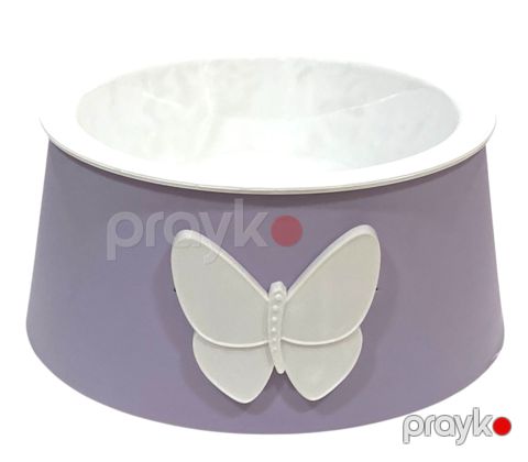 İtlər və pişiklər üçün yem qabı WS_K-522, Butterfly, ağ/bənövşəyi — Bakı