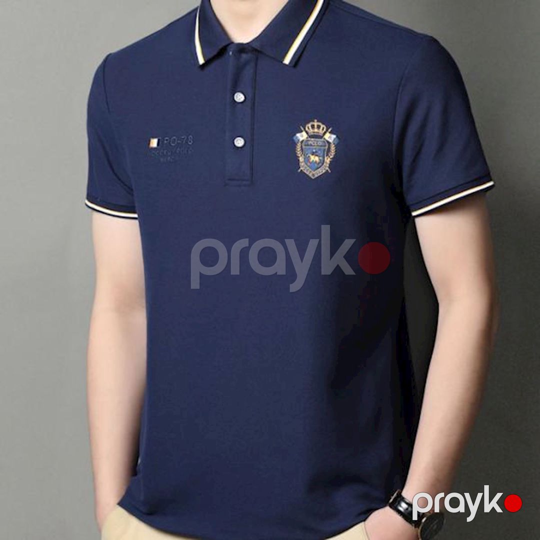 Kişilər üçün polo EB 758, tünd-göy, pambıq, ölçü 3XL — Mallar, Bakı (3)