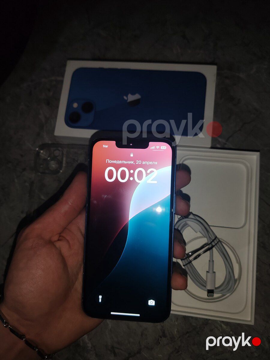 Apple iPhone 13 Blue 128GB/4GB — Smartfonlar, Bakı (4)