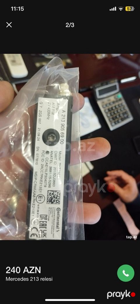 Məhsul: Mercedes-Benz modul (A 213 905 69 00) - Brend: Mercedes-Benz — Bakı