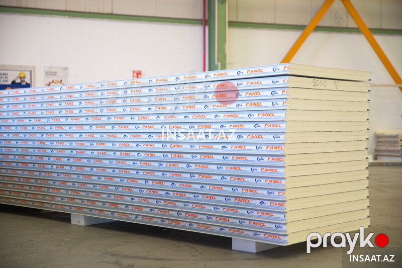 100 mm daş yunu sendviç panel – yanğına dözümlü — Tikinti blokları, kərpic və panellər, Bakı (4)