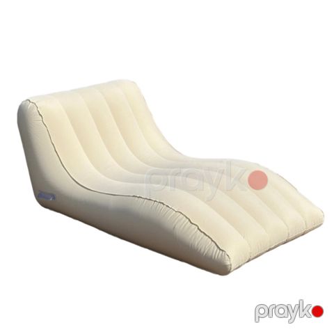 Şişmə şezlonq kempinq üçün İL-5429, PVC, bej, 155x65x97 sm — Bakı