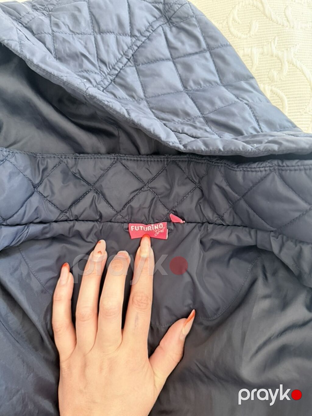 Futurıno Girl qız uşaqları üçün quilted gödəkçə(7-10yaş) - Rəng: tünd — Uşaq geyimi, Sumqayıt (2)