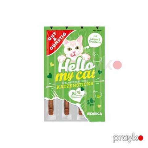 Məzə Edekа Hello My Cat pişiklər üçün çubuq, quzu və hindtoyuğu əti dadı ilə, 5 q, 1 əd — Bakı