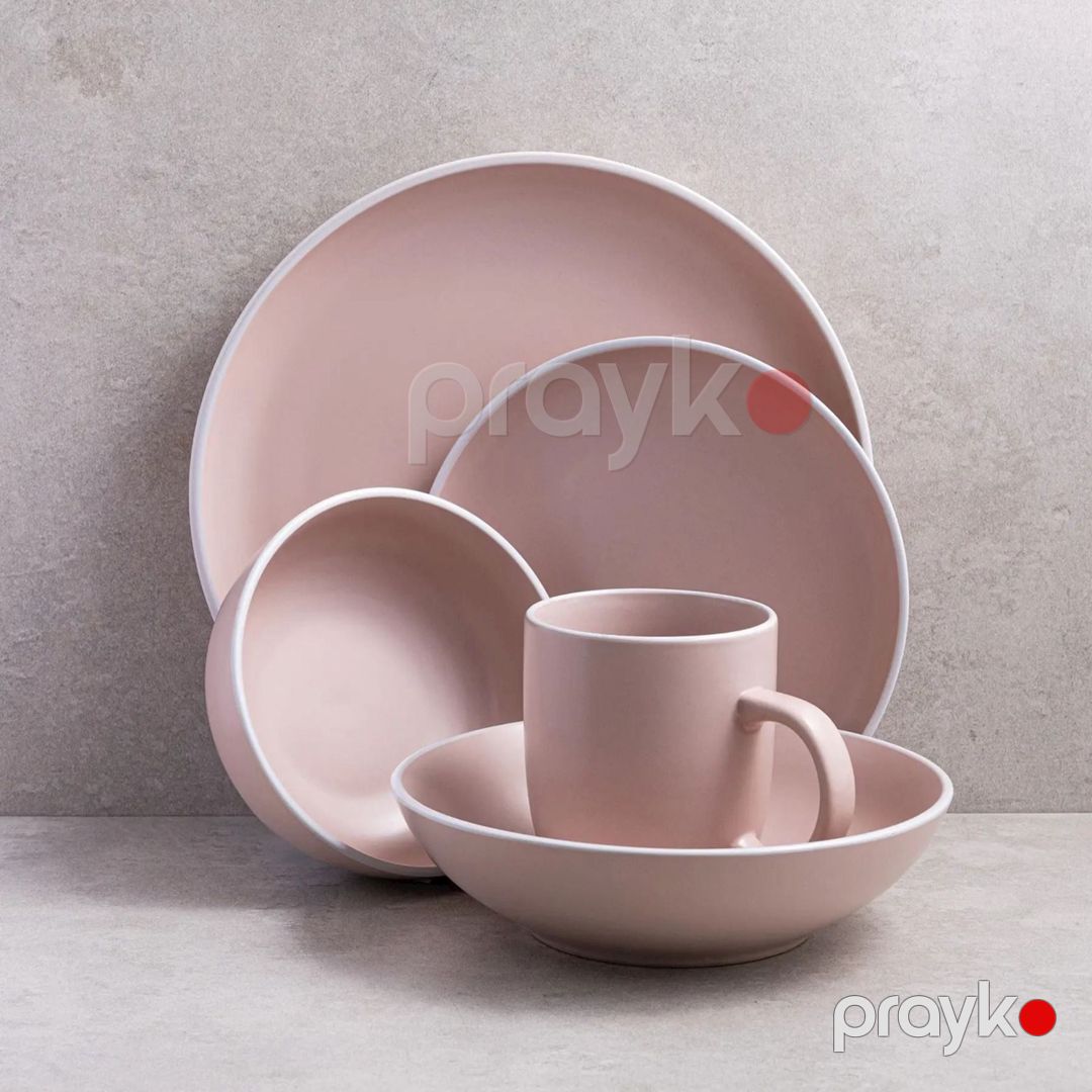 Boşqab Ardesto Cremona AR2926PC, keramika, çəhrayı, 26.5 sm — Mallar, Bakı (2)