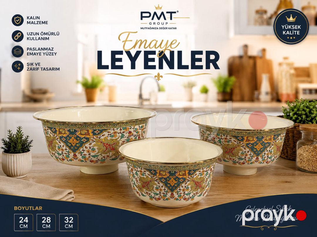Kasalar dəsti, 24 sm/28 sm/32 sm, 2000 ml/3000 ml/4000 ml, paslanmayan polad — Mallar, Bakı (2)