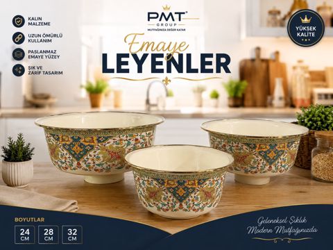 Kasa dəsti PMT, mina, 24 sm/28 sm/32 sm, 2000 ml/3000 ml/4000 ml, rəngbərəng — Bakı