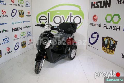 Üçtəkərli Elektrik Skuter e-life — Bakı