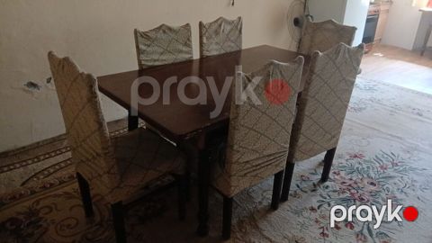 Mətbəx üçün, İşlənmiş, Açılmayan, Dördbucaq masa, 6 stul — Bakı