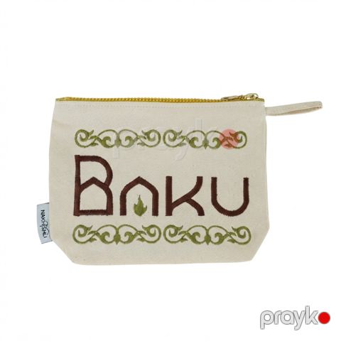 Kosmetik çanta Nakhishli NKH-012-KC, bej, 20x22 sm — Bakı