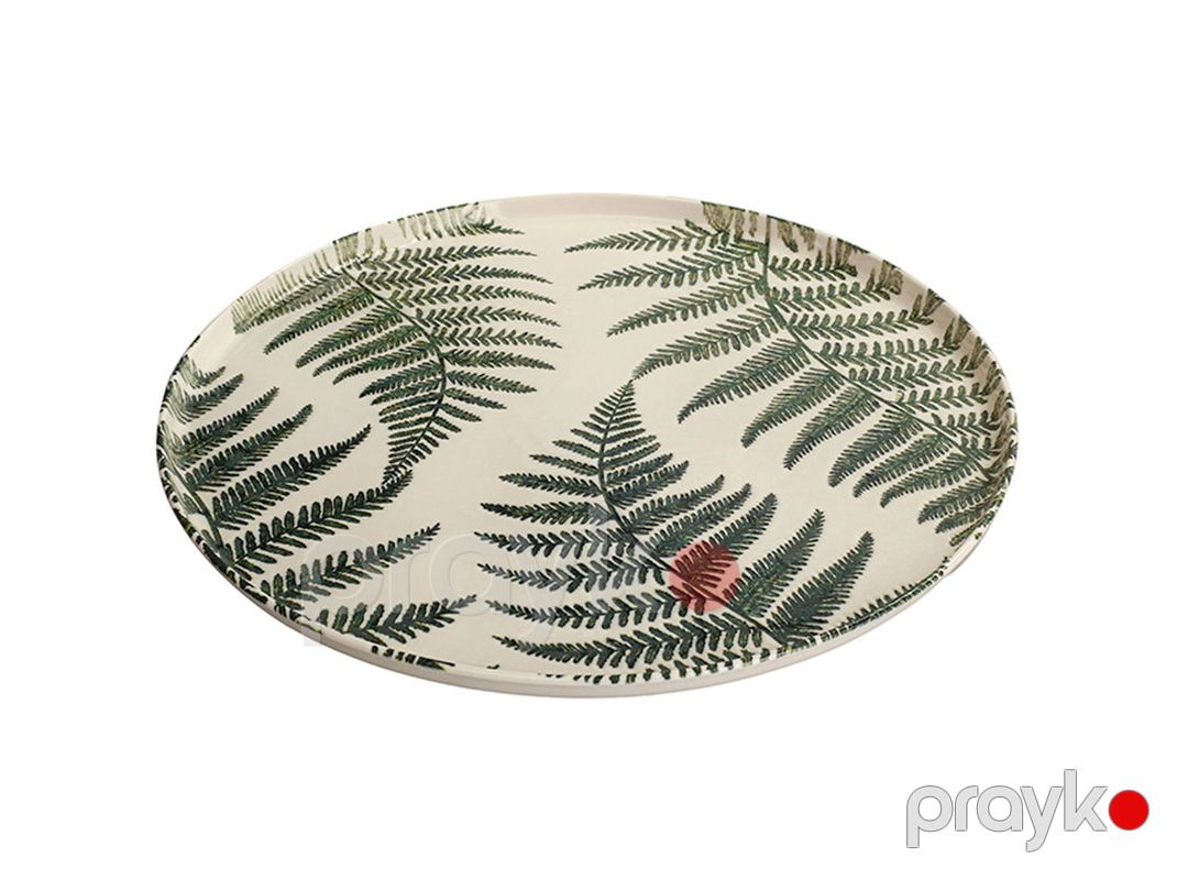 Boşqab Porland Botanical farfor, ağ/yaşıl, 31 sm — Mallar, Bakı (2)