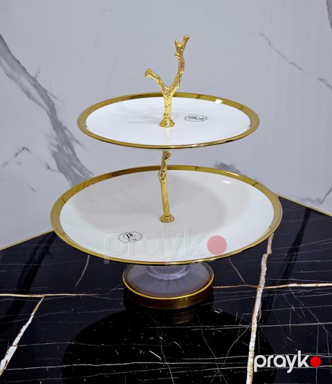 Çərəz qabı Crystal Gallery 20808396, keramika, ağ, 29/20 sm — Bakı