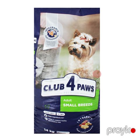 Quru yem Club 4 Paws yetkin kiçik cins itlər üçün,14 kq — Bakı