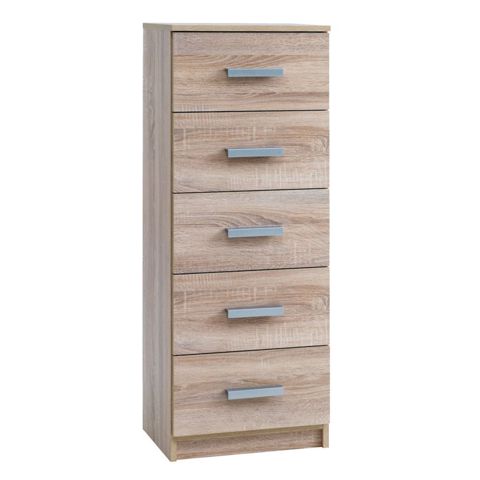 Komod Jysk Tapdrup 41х35х108 sm, 5 qutu, qəhvəyi — Bakı