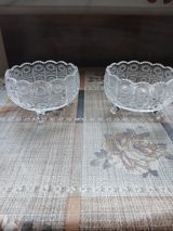 Kişi üçün dəbli masa-servis aksessuarı – 2 ədəd şüşə/kristal qab — Saida — Dining tableware