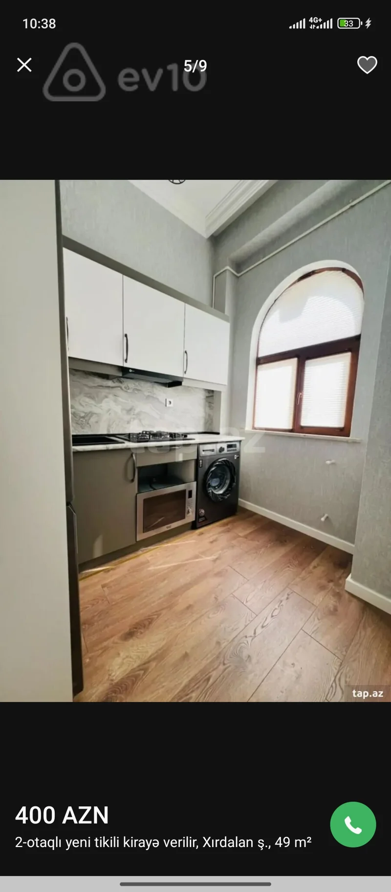 2 otaqlı mənzil, 50 m², Xırdalan — kirayə — Mənzil, Xırdalan (8)