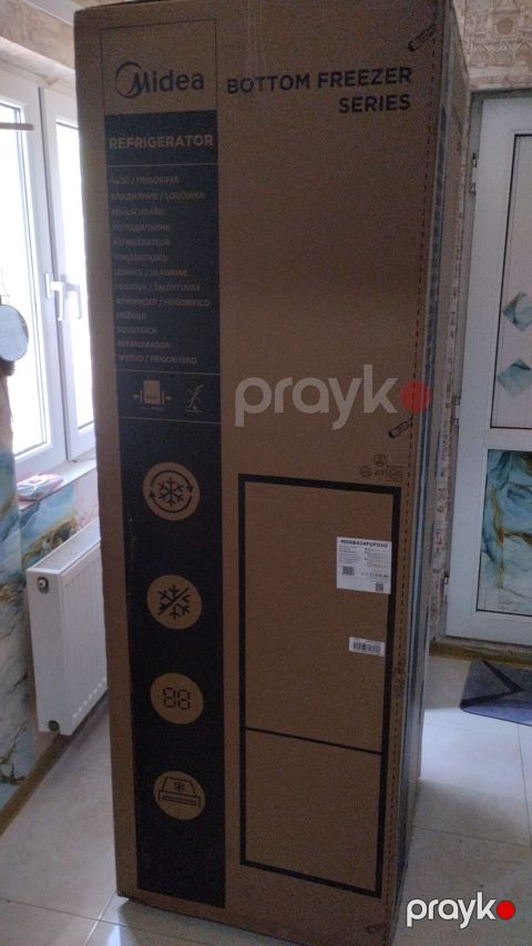 Yeni 2 qapılı Midea Soyuducu Satılır, rəng - Gümüşü — Xırdalan
