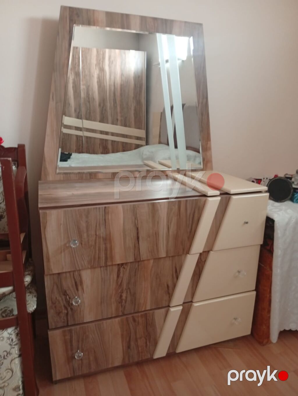 Yataq desti seliqeli işlənib. Problemi yoxdur matras var. Baza — Yataq otağı mobilya dəstləri, Bakı (5)