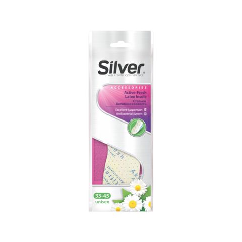 Ayaqqabı üçün içlik Silver Active Fresh,ölçü 33–45,ağ — Bakı