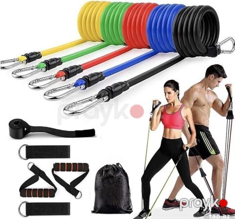 Fitnes məşqləri üçün müqavimət rezin lent dəsti — Bakı