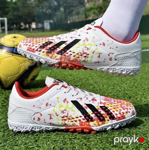 Futbol butsları E-01, ağ/qırmızı, ölçü 45 — Bakı
