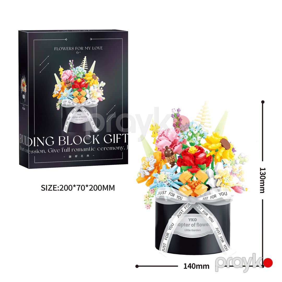 Blok konstruktoru Flowers for my Love, 6 yaşdan, 550 parça — Mallar, Bakı (2)