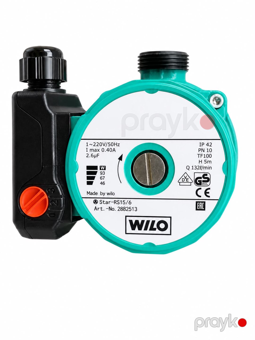Səthi nasos Wilo STAR-RS15/6 220W 132 litr/dəq — Mallar, Bakı (3)