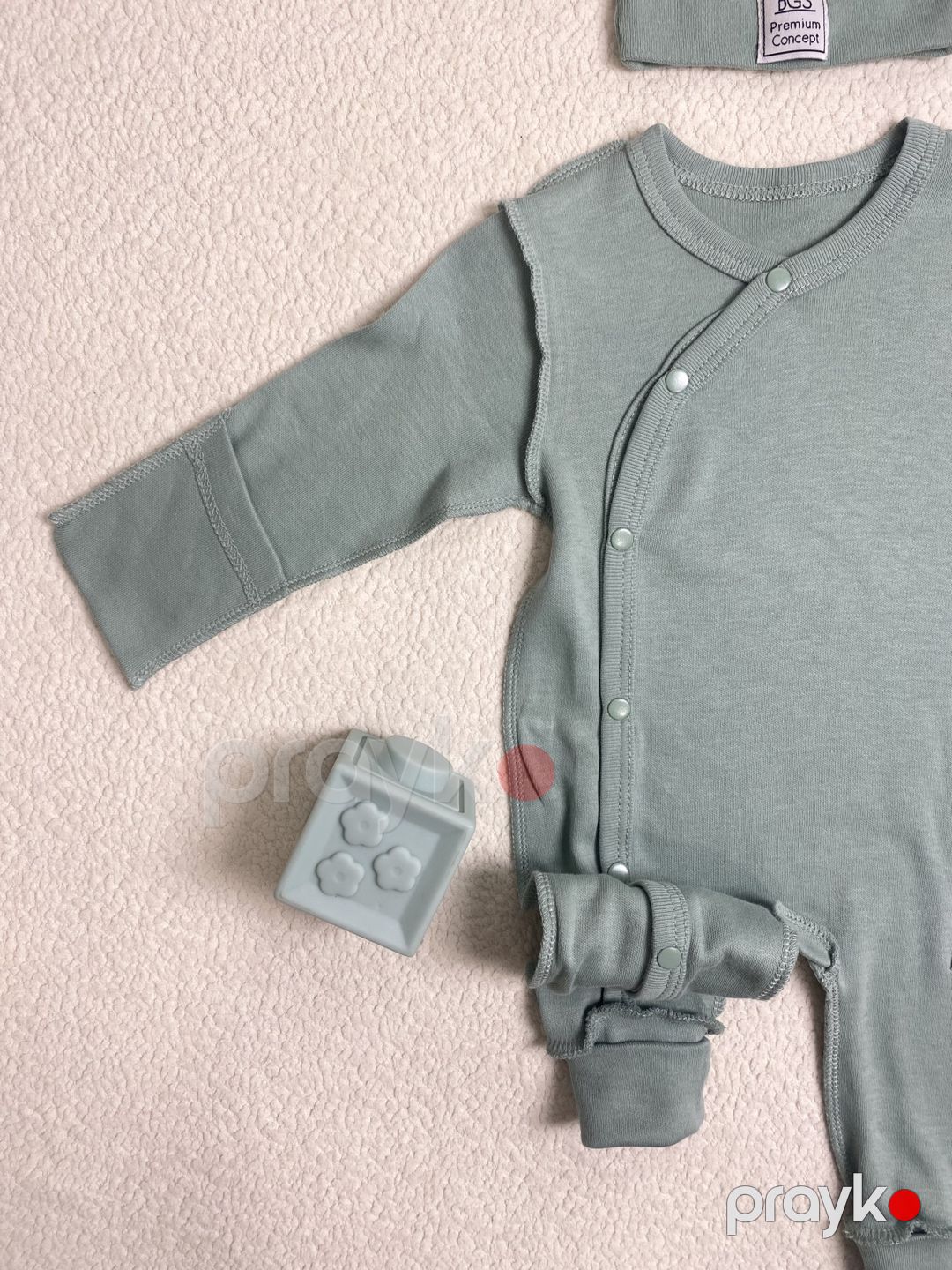 Yenidoğulmuş üçün dəst, pambıq, yaşıl, 0-1 ay — Mallar, Bakı (3)