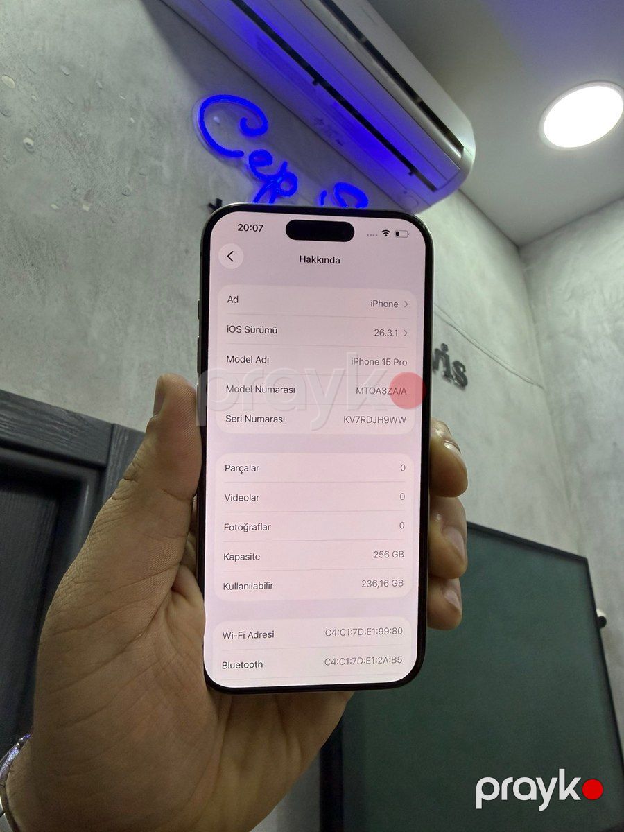Apple iPhone 15 Pro Natural Titanium 256GB/8GB — Smartfonlar, Bakı (4)