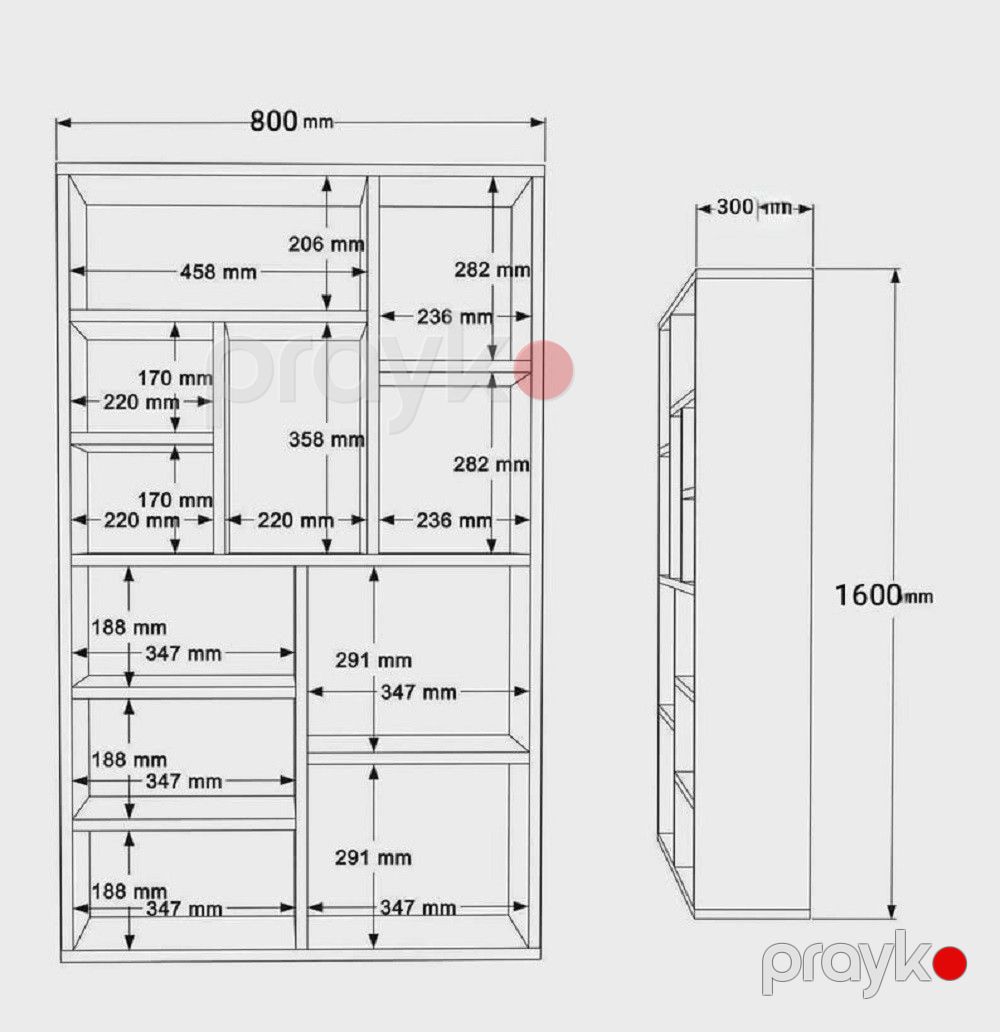 Stellaj ev_13900465, LDSP/laminat, 80x160x30 sm — Mallar, Bakı (2)