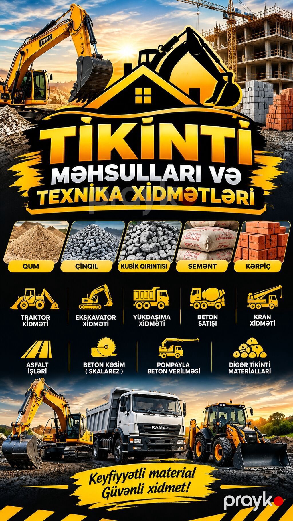 Traktor Xidməti Kiçik və iri traktorlar Təkərli və metal rezin — Ekskavatorlar, Bakı (10)