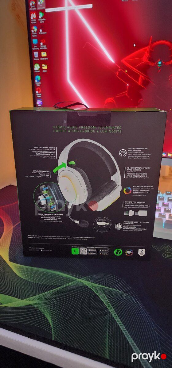 Razer Barracuda X Chroma Wirless Headset — Səs texnikası, Bakı (4)
