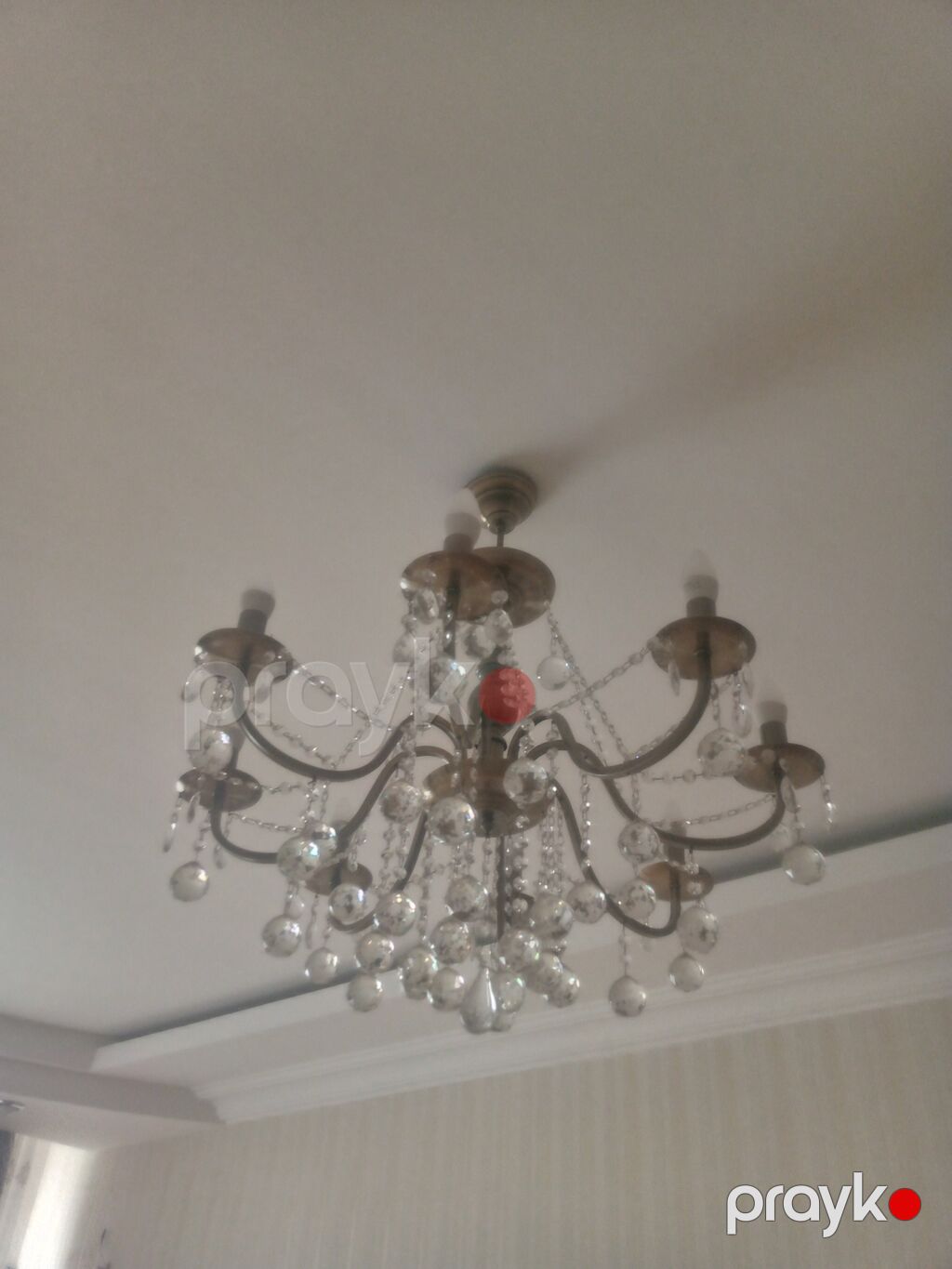 Çılçıraq, 5 lampa, Şüşə — Tavan is?qlar? v? cilc?raqlar, Bakı (3)