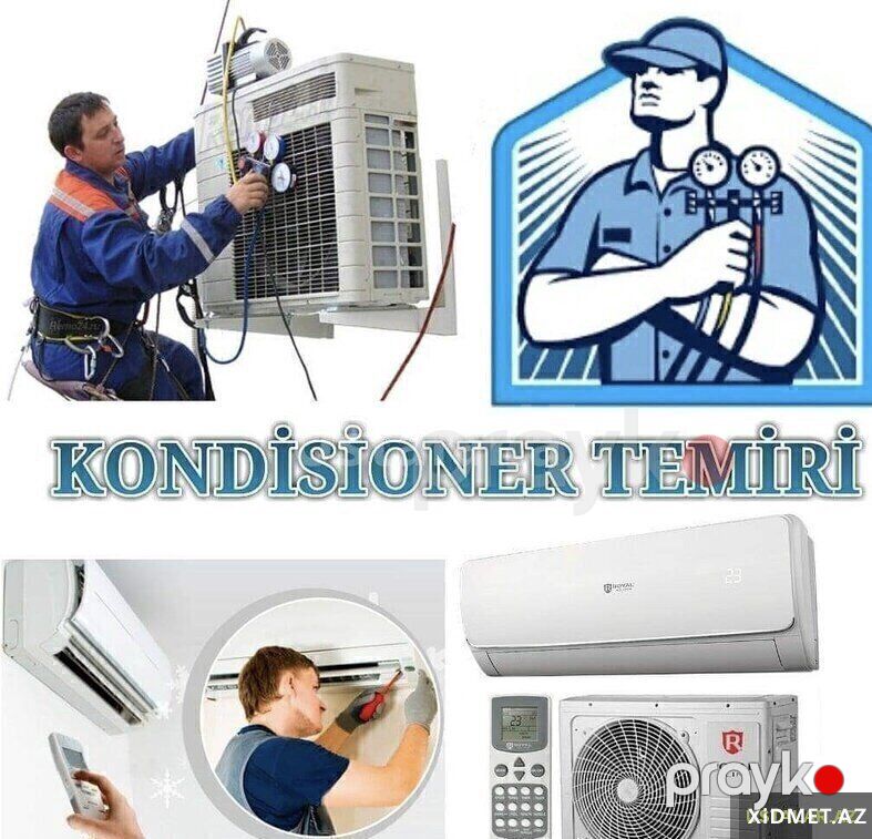 Butun nov kondisanerlerin qurastirilmasi — Kondisioner və havalandırma sistemi təmiri, Bakı (2)