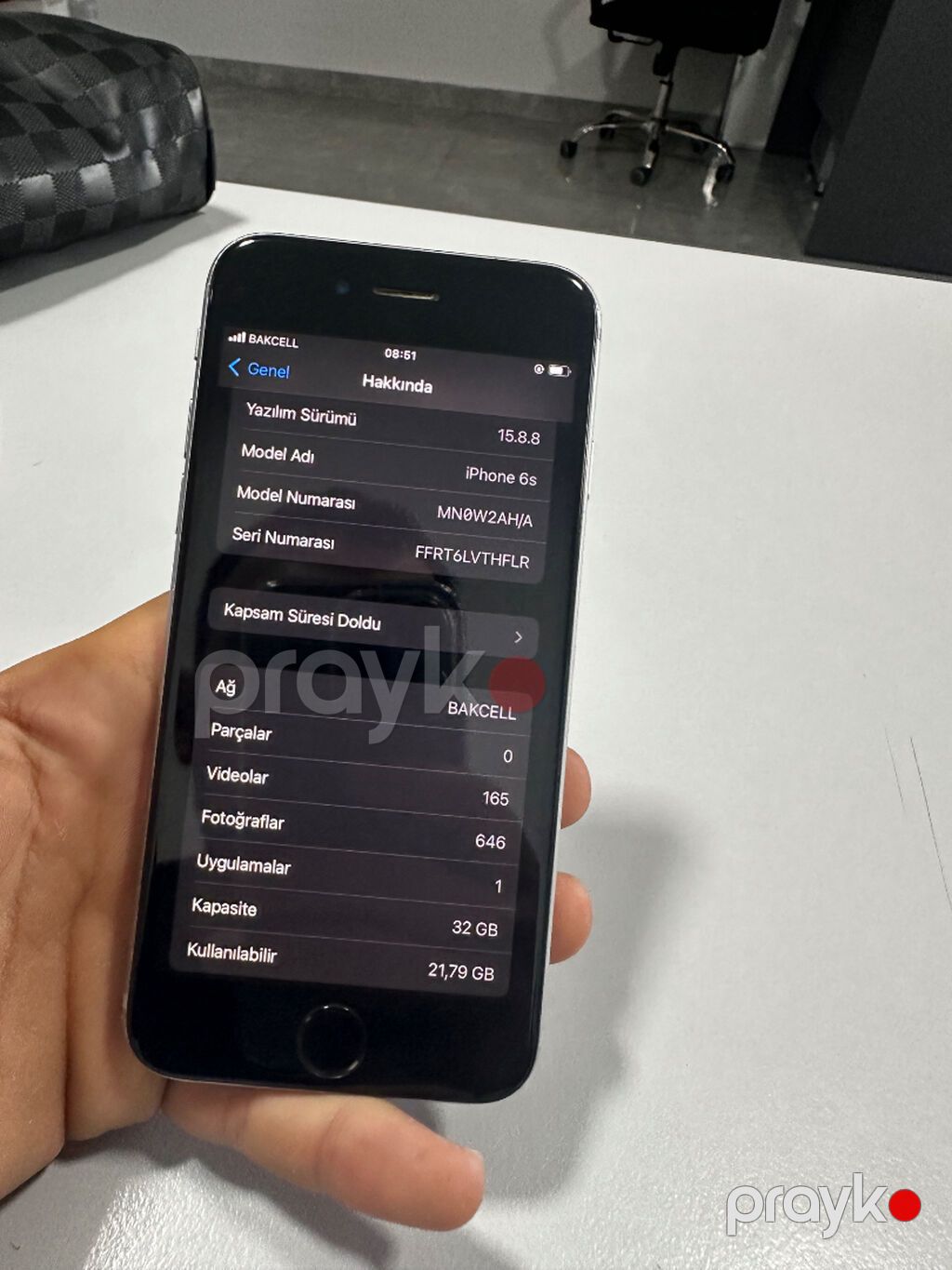 IPhone 6s, 32 GB, Space Gray, Barmaq izi — Apple iPhone, Bakı (3)