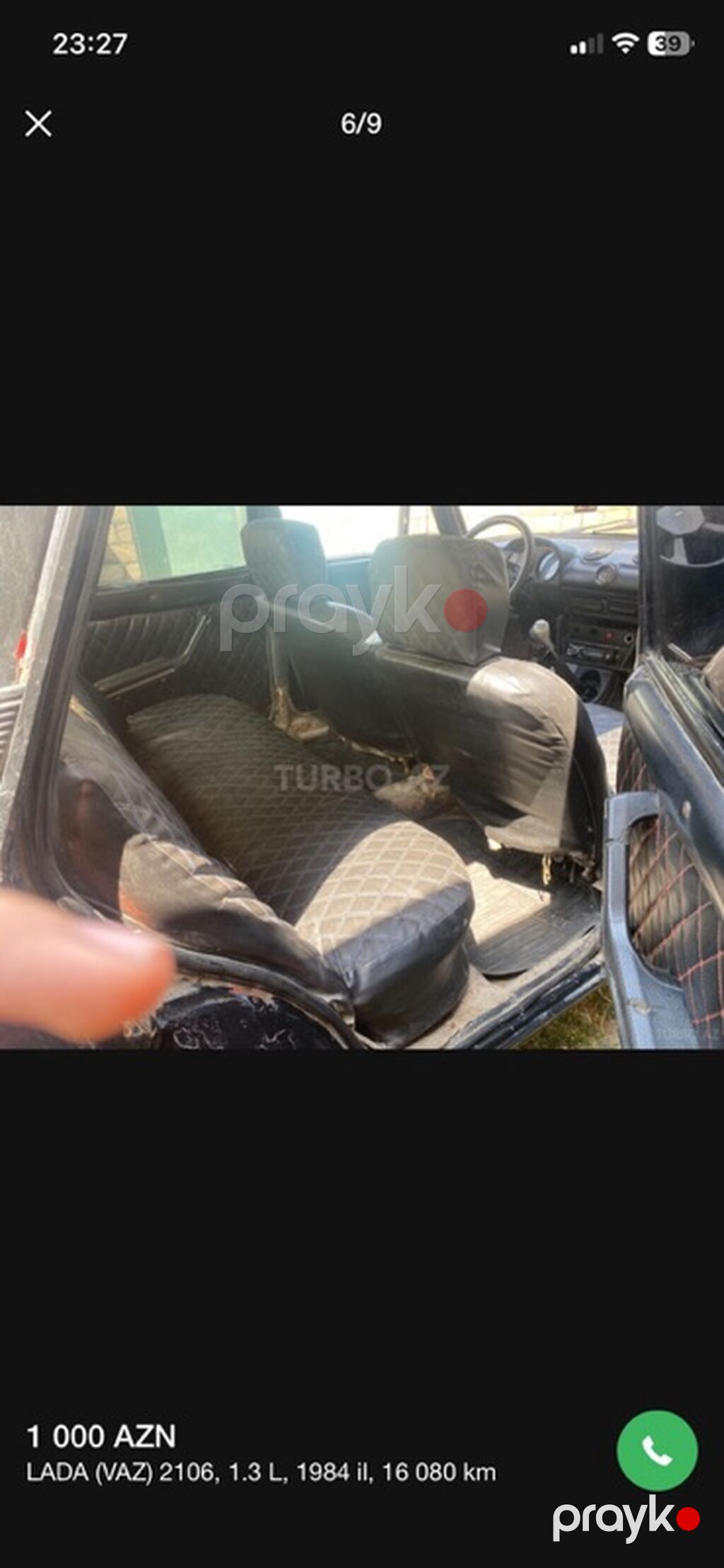 VAZ (Lada) 2106: 1.3 l 1982 il 16080 km Sedan — Avtomobillər, Ağdam (6)