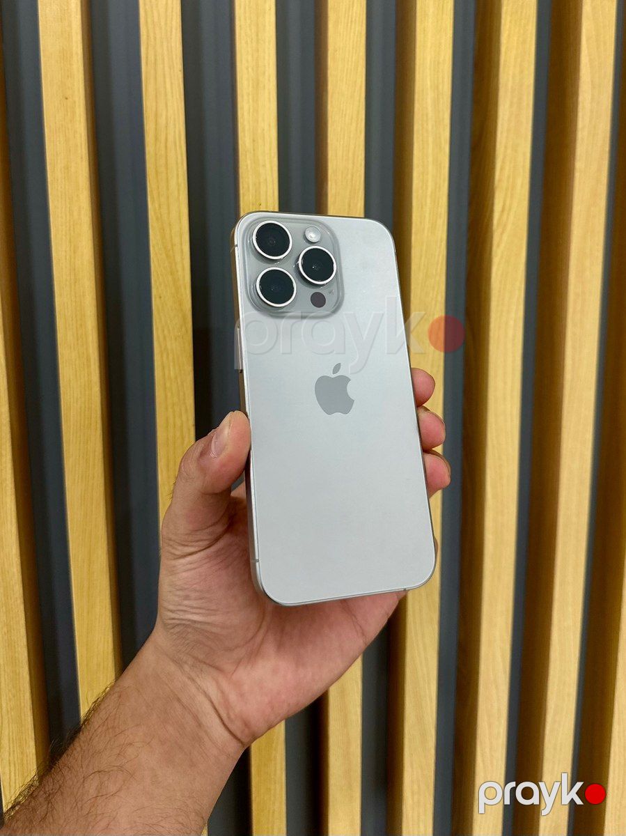 Apple iPhone 15 Pro Natural Titanium 128GB/8GB — Smartfonlar, Bakı (2)